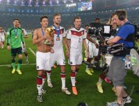 FUSSBALL WM 2014, FINALE: JUBEL Mesut Oezil (Deutschland)