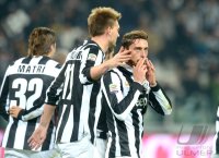 FUSSBALL SERIE A: Bendtner Nicklas und Claudio Marchisio (v. li. Juventus Turin)