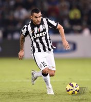 Fussball Supercoppa Italia Finale 2014 in Doha: Carlos Tevez (Juventus Turin)