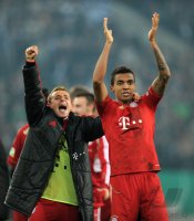 FUSSBALL  DFB POKAL SAISON  11/12  HALBFINALE: JUBEL FC Bayern Muenchen