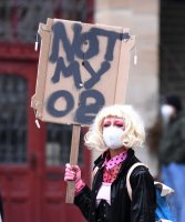 Demo gegen Oberbuergermeister Boris Palmer Tuebinger Marktplatz