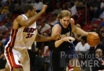 Basketball NBA  Miami vs. Mavericks  Nowitzki
