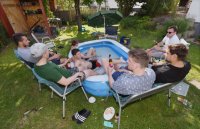 Fussball 1. Bundesliga 2019/2020 34. Spieltag: Public-Viewing beim Saisonfinale