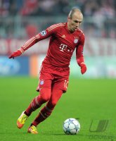 Fussball CHL  Saison 2011/2012:  Arjen Robben (FC Bayern Muenchen)