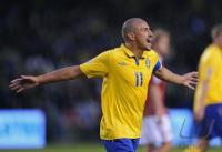 Fussball WM-Qualifikation: Henrik LARSSON (Schweden)