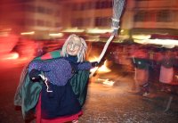 Schwaebisch-alemannische Fastnacht / Fasnet Rottenburg Hexentanz 2015