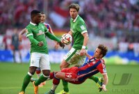 Fussball 1. Bundesliga Saison 14/15: FC Bayern Muenchen - Werder Bremen