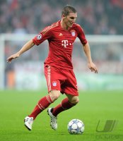Fussball CHL  Saison 2011/2012:  Bastian Schweinsteiger (FC Bayern Muenchen)