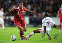 Fussball U21-Europameisterschaft 2011:  Mathias Zanka (li, Daenemark) gegen Innocent Emeghara (re, Schweiz)