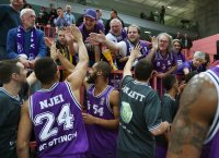 Basketball 1. Bundesliga 14/15 Hauptrunde:  Walter Tigers Tuebingen - BG Goettingen