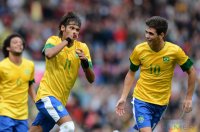 FUSSBALL Olympia 2012 Maenner: Brasilien - Weissrussland