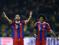 Fussball 1. Bundesliga Saison 14/15: JUBEL Rafinha (FC Bayern Muenchen)