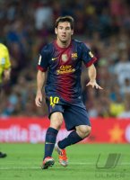 FUSSBALL Primera Division/Super Cup 2012: Lionel Messi (Barca)