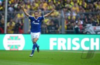 Fussball 1. Bundesliga : Jubel nach dem Tor zum 0:1 Ibrahim Afellay  (FC Schalke 04)