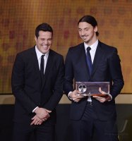 Fussball International  FIFA Ballon d Or 2013: Zlatan Ibrahimovic (Schweden)