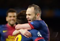 FUSSBALL INTERNATIONAL CHL ACHTELFINALE 12/13: JUBEL Barca