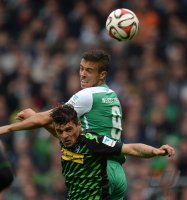 Fussball, 1. Bundesliga  Saison 2014/2015: SV Werder Bremen - Borussia Moenchengladbach