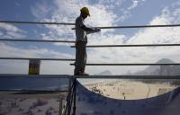 Preparation of the Stadium for the FIFA Beachsoccer World Cup