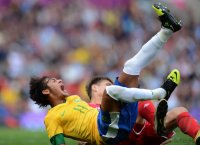 FUSSBALL Olympia 2012 Maenner: Brasilien - Weissrussland