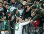 Fussball UCL, Bremen - Anderlecht, Schlussjubel