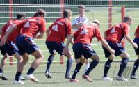 1. Fussball Bundesliga : Training beim FC Bayern Muenchen