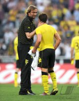 Fussball 1. Bundesliga: Trainer Juergen Klopp mit Mario Goetze (v. li., Borussia Dortmund)