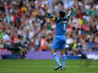 FUSSBALL Olympia 2012 FINALE: Brasilien - Mexiko