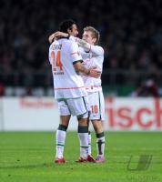 FUSSBALL, DFB Pokal Halbfinale: Bremen - FC Augsburg