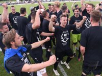 Fussball Kreisliga B 6  21/22:  SGM Kiebingen / Buehl  feiert die Meisterschaft