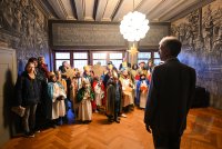 Oberbuergermeister Boris Palmer empfaengt Sternsinger 2026