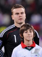 Fussball International  Play Off, Torwart Igor Akinfeev (RUS)