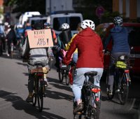 Gegendemo zum Streitgespraech OB Palmer und AfD Landesvorsitzender Frohnmaier in Tuebingen