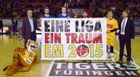 Basketball 1. Bundesliga 14/15 Hauptrunde:  Walter Tigers Tuebingen - FRAPORT SKYLINERS