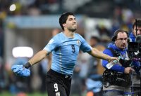 FUSSBALL WM 2014: JUBEL Luis SUAREZ (Uruguay)