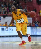 Basketball 1. Bundesliga 14/15 Hauptrunde:  Walter Tigers Tuebingen - FC Bayern Muenchen