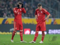 Fussball 1. Bundesliga, Saison 2011/2012: Toni Kroos, Bastian Schweinsteiger (v. li., FC Bayern Muenchen)