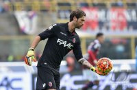 FUSSBALL SERIE A 2015/2016: Torwart Antonio Mirante (FC Bologna)