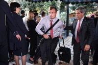 Fussball CHL  Saison 2014/2015: Ankunft FC Bayern Muenchen im Hotel