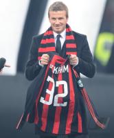 FUSSBALL SERIE A:  Vorstellung BECKHAM (AC Mailand)