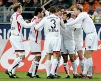 Fussball 1. Bundesliga: Dortmund - Hannover, Jubel Hannover