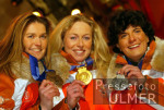 Olympische Winterspiele 2002  Rodeln Damen Siegerehrung