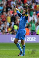 FUSSBALL Olympia 2012 FINALE: Brasilien - Mexiko