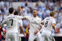 Fussball Primera Division El Clasico 14/15: JUBEL Cristiano Ronaldo (Real Madrid)