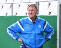 Fussball U 21 Laenderspiel: DFB Trainer Horst Hrubesch (Deutschland)