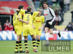 Fussball 1. Bundesliga: Leverkusen - Dortmund, Schlussjubel BVB