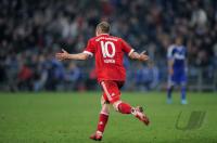FUSSBALL  JUBEL ROBBEN  (FC Bayern Muenchen )