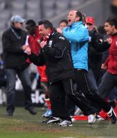 2. Fussball Bundesliga : JUBEL Trainer Christian Hock (RWA)