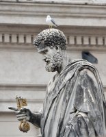 Rom Generalaudienz, Heiligenfigur von Petrus