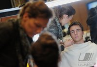 Fussball: Deutsche Nationalmannschaft Werbedreh Mercedes Benz