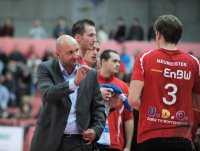 Volleyball  1. Bundesliga  10/11: Trainer  Mueller-Angstenberger (ENBW TV Rottenburg)  ENBW TV Rottenburg - SCC Berlin